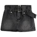 ReddaChic Acubi Fashion Denim Mini Skirt Women Punk Grunge Low Rise Liner Shorts Bodycon Jean Skorts Gyaru Y2k E-girl Streetwear